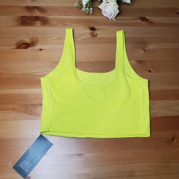 Wild Fable™- Women's Tiny Tank Top XXS  Vibrant Lime Green - Picture 4 of 6